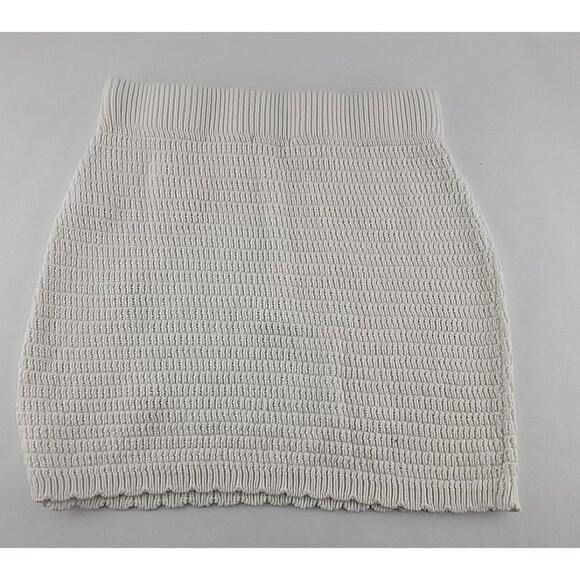 Wild Fable Skirt Small White Red Floral Embroidered Knit Crochet Mini Skirt Trop - Picture 4 of 8